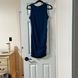 Elegant Blue Sleeveless Dress